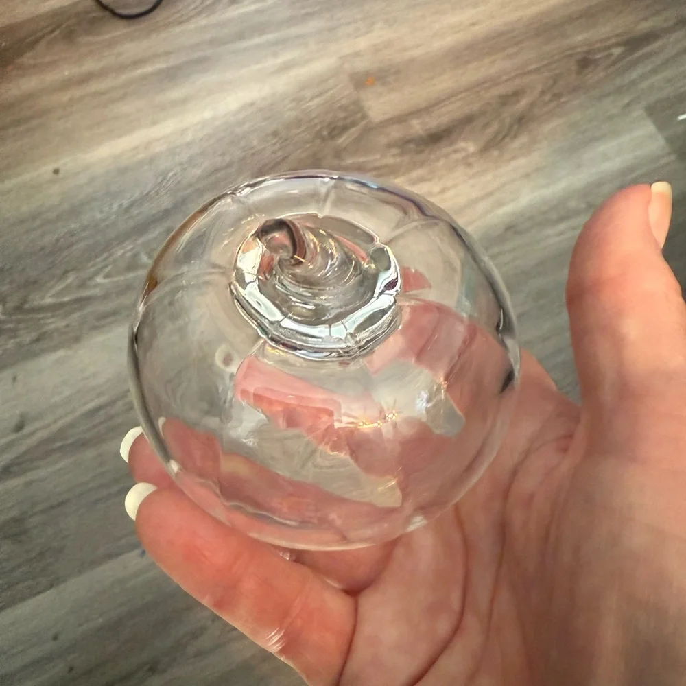 Princess House Clear Glass Pumpkin - Picture 3 of 6